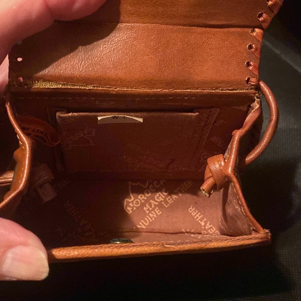 Moroccan Magic Embossed Leather Mini Crossbody Ha… - image 4